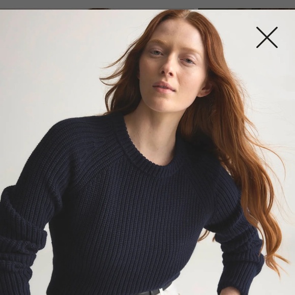 Quince Sweaters - Quince 100% Organic Cotton Fisherman Crew Sweater